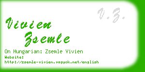 vivien zsemle business card